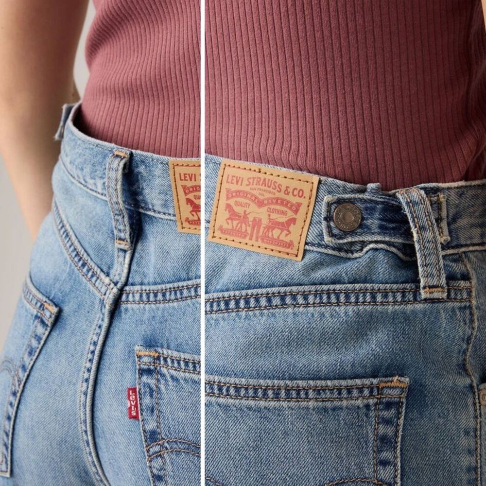 Levi's Light Blue Denim Jean Shorts - Picture 4 of 5